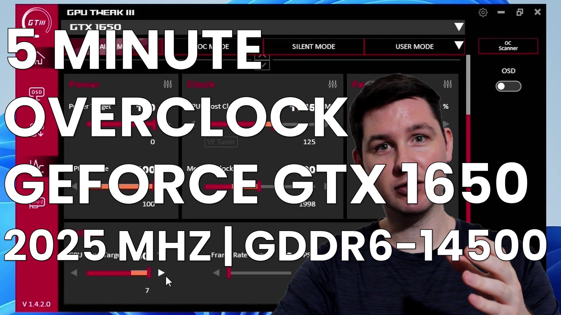 geforce gtx 1650 5 minute overclock