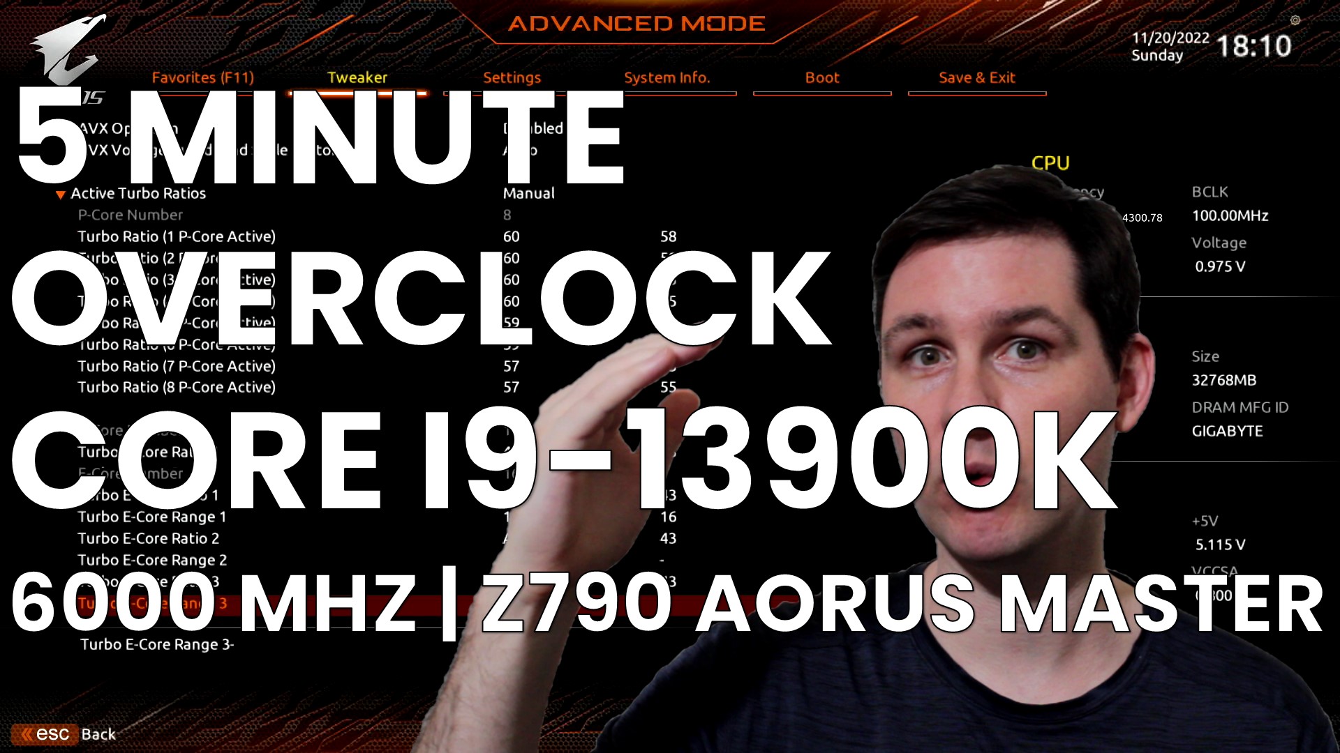core i9-13900k 5 minute overclock