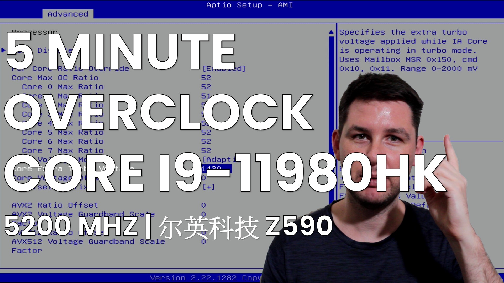 core i9-11980hk 5 minute overclock